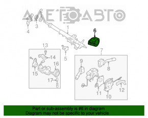 Cadrul coloanei de direcție gri pentru Subaru B9 Tribeca