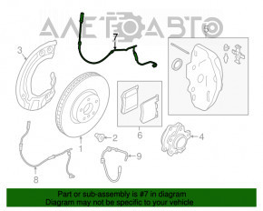 Senzație de uzură a placuțelor de frână față pentru BMW 5 G30 17-23, nou, original OEM