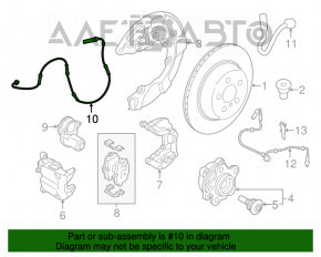 Senzație de uzură a placuțelor de frână spate pentru BMW 5 G30 17-23, nou, original OEM.