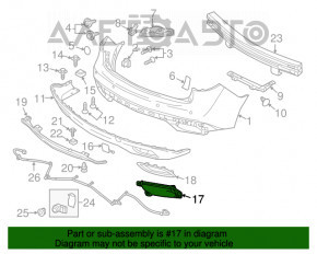 Reflector spate dreapta pentru Acura MDX 14-16 pre-restilizare