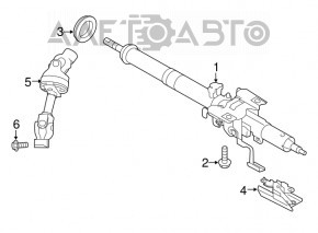 Рулевая колонка Subaru Outback 15-19 smart