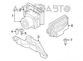 Кронштейн ABS АБС BMW X1 F48 16-22