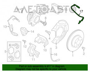 Senzor ABS spate dreapta BMW X3 G01 18-21