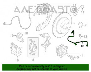 Senzor ABS spate dreapta BMW 5 G30 17-23