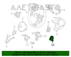 Senzorul unghiului de virare a volanului pentru Honda CRV 12-16