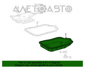 Paletă cutie de viteze automată Toyota Camry v55 15-17 2.5 usa U760E