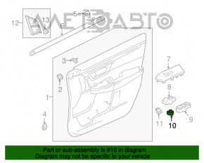 Управление зеркалами Honda Civic X FC 16-21 4d