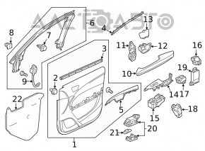 Controlul oglinzilor Acura ILX 13-