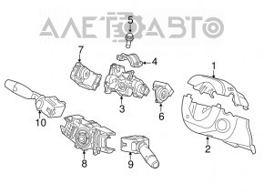 Подрулевой переключатель лев Honda CRZ 11-16