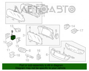 Кнопка отключения стабилизации Honda Accord 13-17