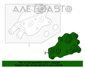 Фланец тройник охладителя кпп Toyota Sequoia 08-16