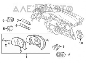 Butonul de avertizare de urgență Honda HR-V 16-17