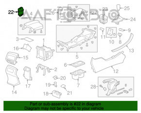 Controlul încălzirii scaunelor dreapta Honda Accord 13-17