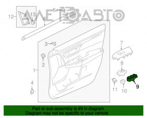 Управление стеклоподъемником передним левым Honda CRV 17-22