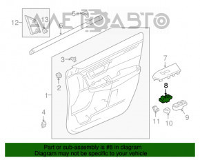 Controlul geamului electric din partea dreapta față a Honda CRV 17-22
