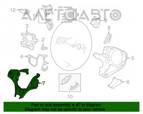 Butoanele de control de pe volanul Acura MDX 14-16