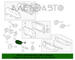 Кнопка start-stop Honda Accord 13-17 hybrid