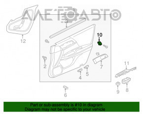 Butoanele de memorie a scaunului din față stânga pentru Honda Accord 13-17.