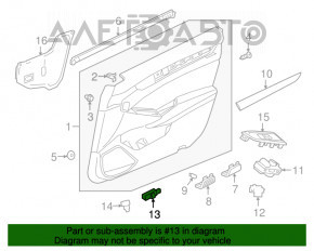 Butonul de memorie al scaunului din față stânga al Honda Accord 18-22