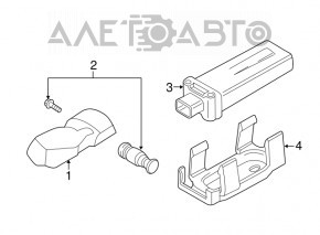 Senzor de presiune a roților BMW 5 F10 11-15 nou OEM original