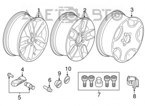 Roată de 17 inch R124 styling Mini Cooper Countryman R60 10-16