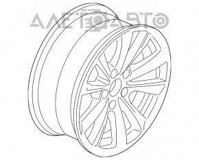 Диск колесный R17 236 стиль BMW 5 F10 09-17 8x17 серебро