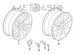 Диск колесный R17 236 стиль BMW 5 F10 09-17 8x17 серебро