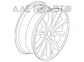 Roată de 20 de inci, stilul 281, BMW 5 F10 09-17, 8.5x20