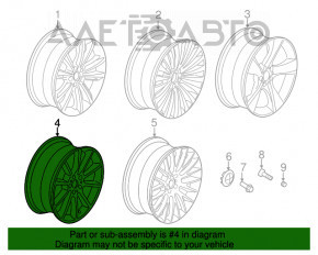 Диск колесный R20 281 стиль BMW 5 F10 09-17 8.5x20