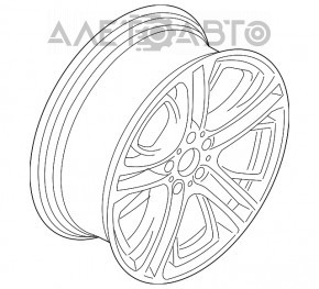 Диск колесный R18 BMW X3 F25 11-17 307 стиль, легкая бордюрка