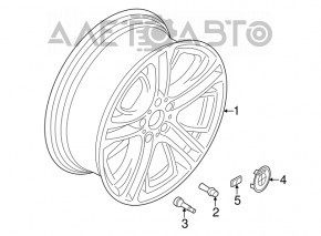 Set de jante R18 4 bucăți BMW X3 F25 11-17 stil 307