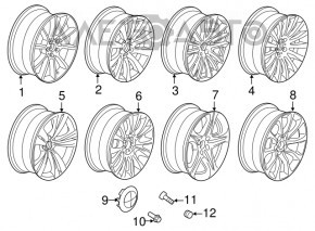 Roată de 19 inch, stil 331, BMW 5 F10 09-17, 8.5x19