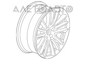 Roată de 19 inch, stil 332, BMW 5 F10 09-17, 8.5x19