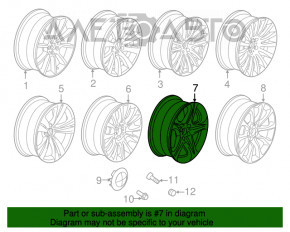 Диск колесный R19 467 стиль BMW 5 F10 09-17 8.5x19