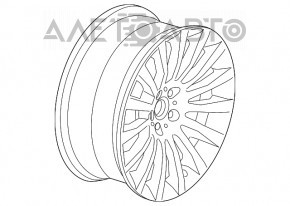 Roată de 19 inch, stil BMW 5 F10 09-17, 8.5x19