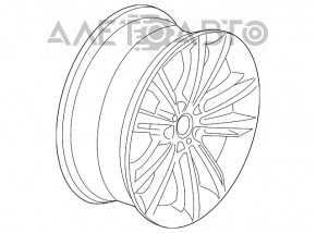 Диск колесный R20 464 стиль BMW 5 F10 09-17 9x20