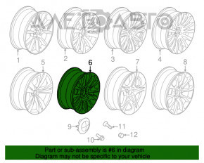 Roată de 19 inch, stil 349, BMW 5 F10 09-17, 8.5x19