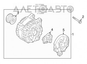 Generatorul Volvo XC90 16-22 T6