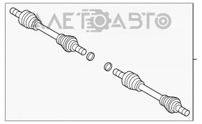 Ax cu roți spate dreapta pentru Volvo XC90 16-22 T5, T6 AWD