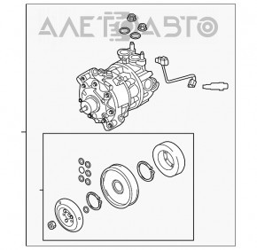 Компрессор кондиционера Volvo XC90 16-18 T5, T6