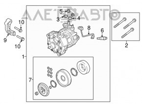 Компрессор кондиционера Volvo XC90 16-18 T5, T6