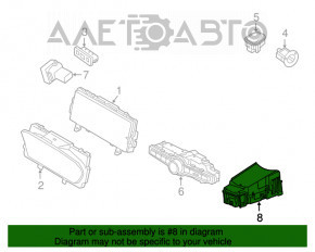 Proiecție pe parbrizul Volvo XC90 16-22