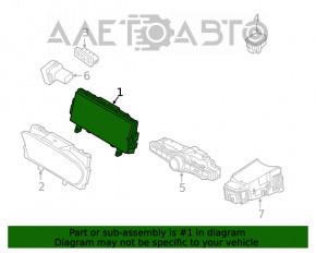 Tabloul de bord Volvo XC90 16-22 cu ecran mare, 71k