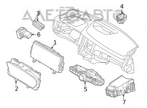 Tabloul de bord Volvo XC90 16-22 cu ecran mare, 71k