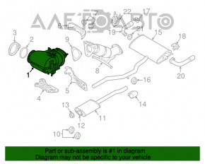 Convertor catalitic Volvo XC90 16-22 T5, T6 AWD