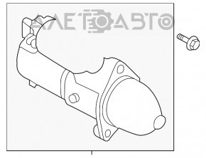 Starter Hyundai Sonata 15-19 1.6T nou original OEM