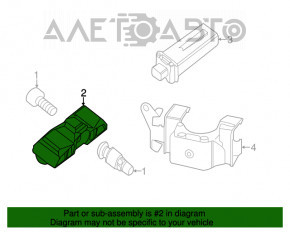 Датчик давления колеса BMW 3 F30 12-18 433MHz