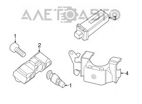 Senzor de presiune a roților BMW i3 14-21 nou OEM original