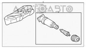 Датчик давления колеса BMW 7 G11 G12 16-22 OEM