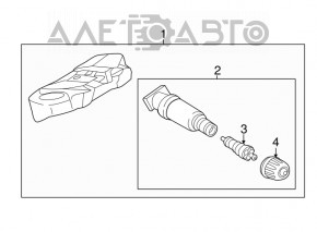 Датчик давления колеса BMW 7 G11 G12 16-22 OEM